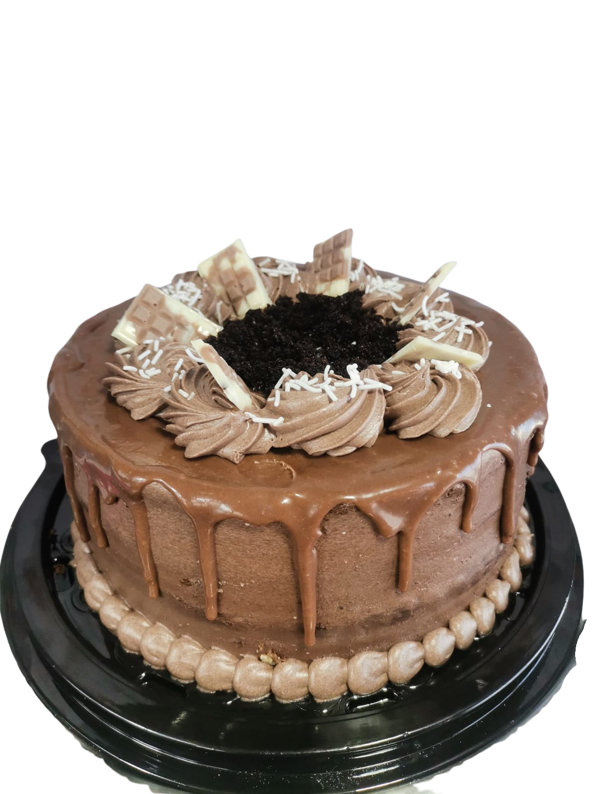 Semi-naked chocolate cake